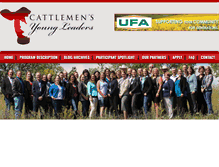 Tablet Screenshot of cattlemensyoungleaders.com